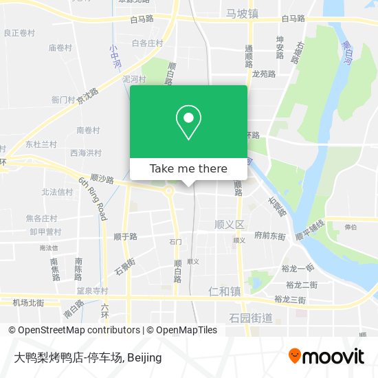 大鸭梨烤鸭店-停车场 map
