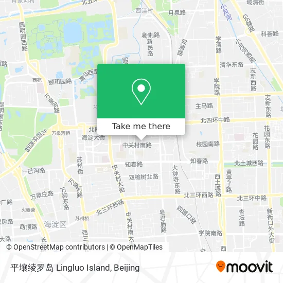 平壤绫罗岛 Lingluo Island map