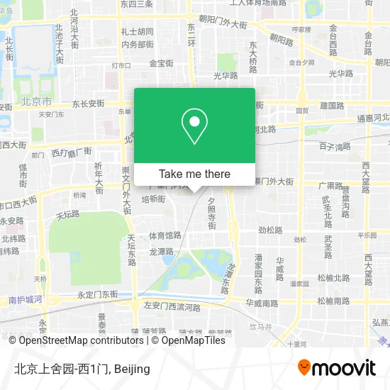 北京上舍园-西1门 map