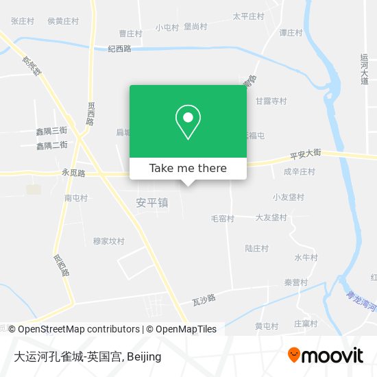 大运河孔雀城-英国宫 map