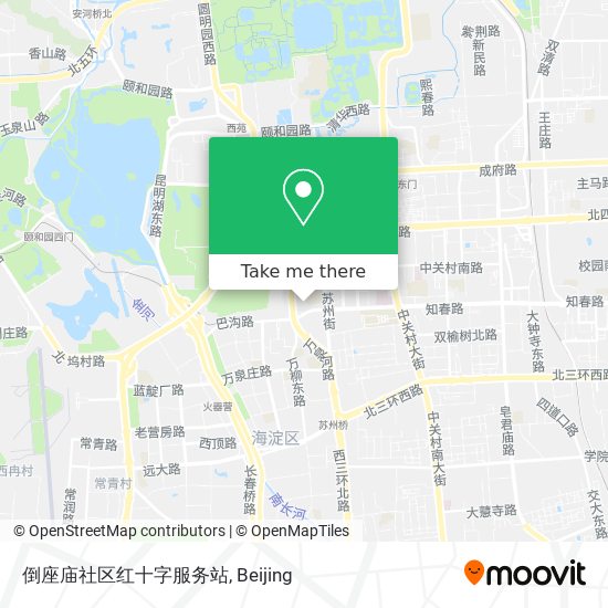 倒座庙社区红十字服务站 map
