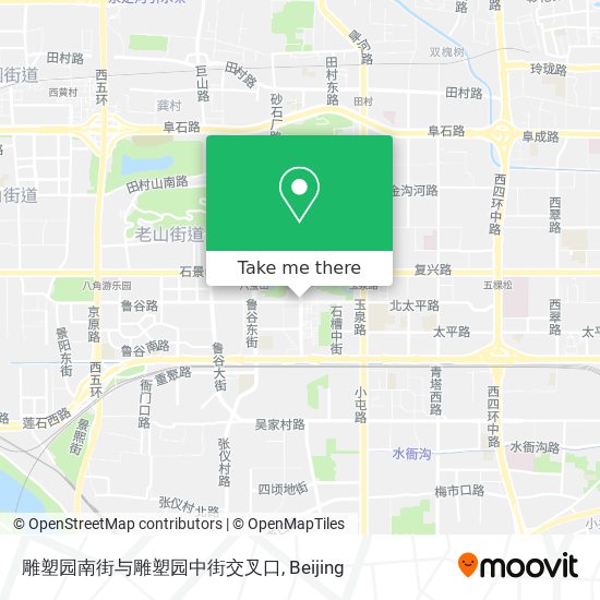 雕塑园南街与雕塑园中街交叉口 map