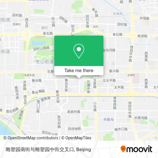 雕塑园南街与雕塑园中街交叉口 map