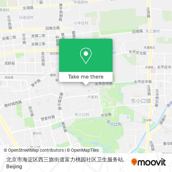 北京市海淀区西三旗街道富力桃园社区卫生服务站 map