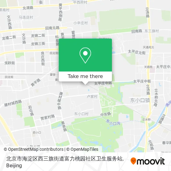 北京市海淀区西三旗街道富力桃园社区卫生服务站 map