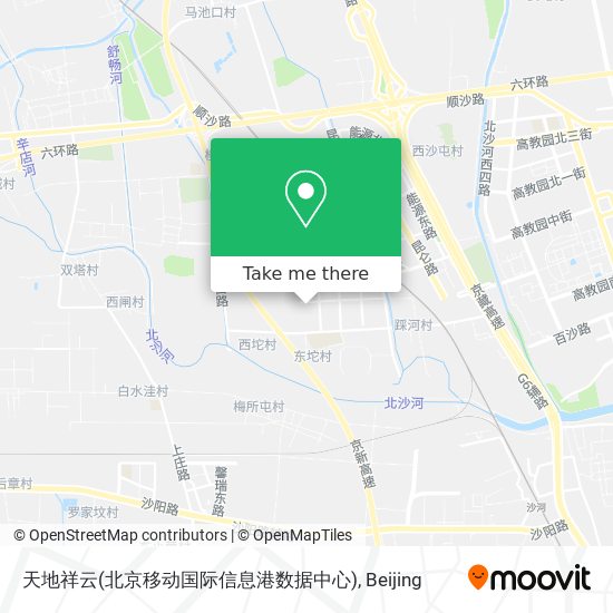 天地祥云(北京移动国际信息港数据中心) map