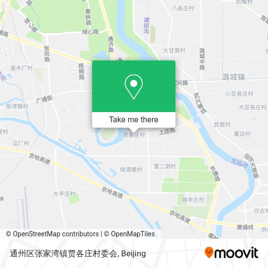 通州区张家湾镇贾各庄村委会 map