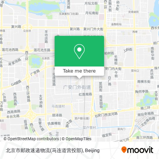 北京市邮政速递物流(马连道营投部) map