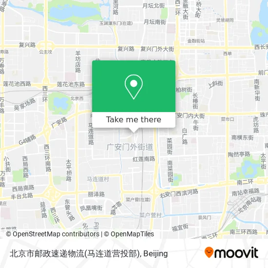 北京市邮政速递物流(马连道营投部) map