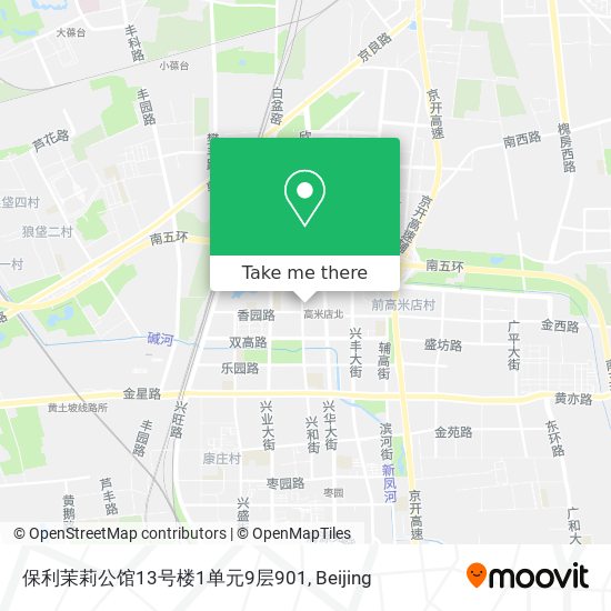 保利茉莉公馆13号楼1单元9层901 map