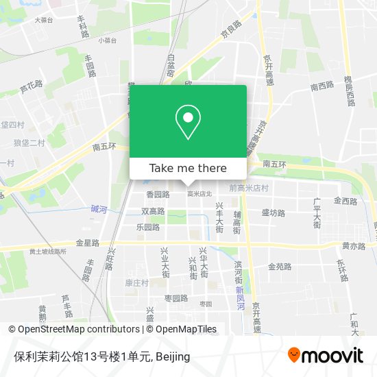 保利茉莉公馆13号楼1单元 map