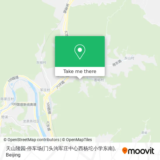 天山陵园-停车场(门头沟军庄中心西杨坨小学东南) map