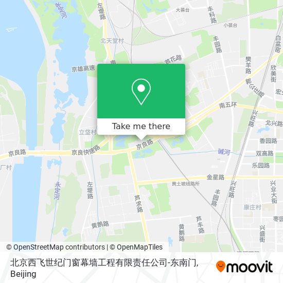 北京西飞世纪门窗幕墙工程有限责任公司-东南门 map