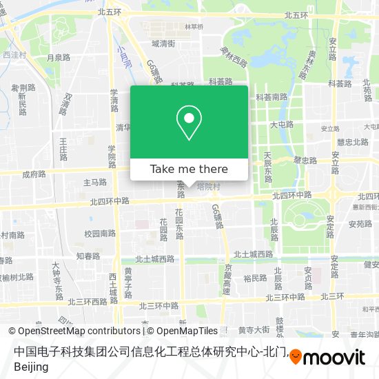中国电子科技集团公司信息化工程总体研究中心-北门 map