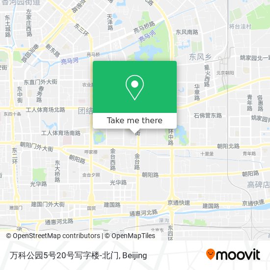 万科公园5号20号写字楼-北门 map