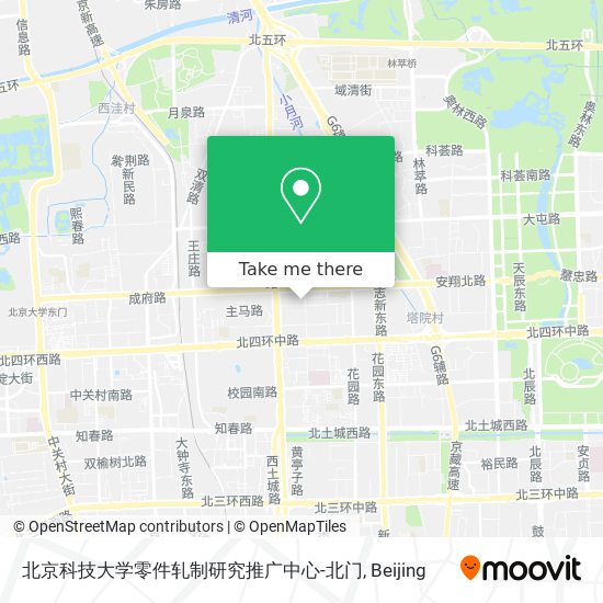 北京科技大学零件轧制研究推广中心-北门 map