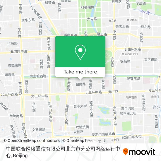 中国联合网络通信有限公司北京市分公司网络运行中心 map