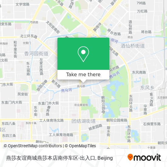 燕莎友谊商城燕莎本店南停车区-出入口 map