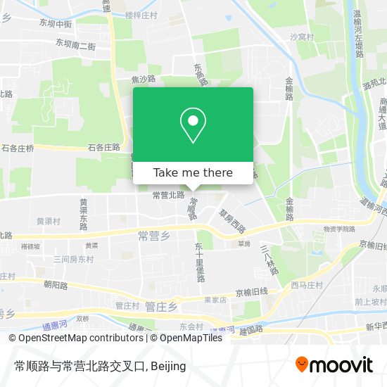 常顺路与常营北路交叉口 map
