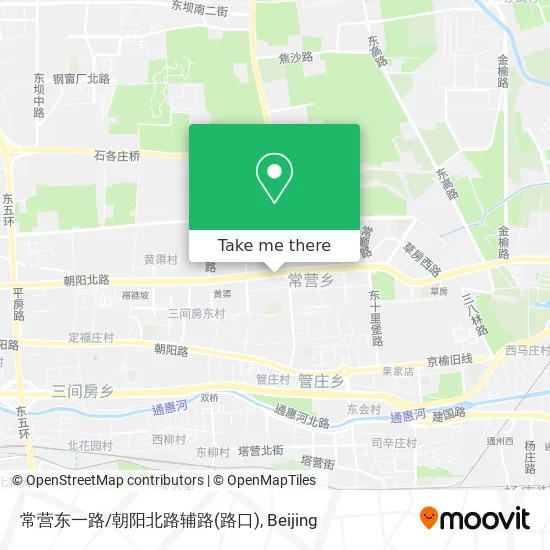 常营东一路/朝阳北路辅路(路口) map