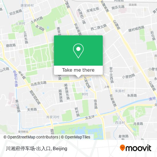 川湘府停车场-出入口 map