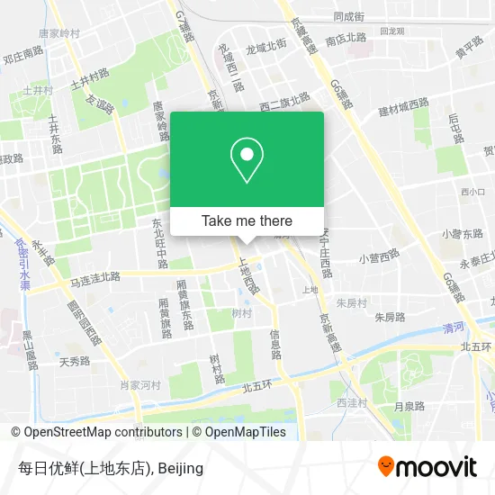 每日优鲜(上地东店) map