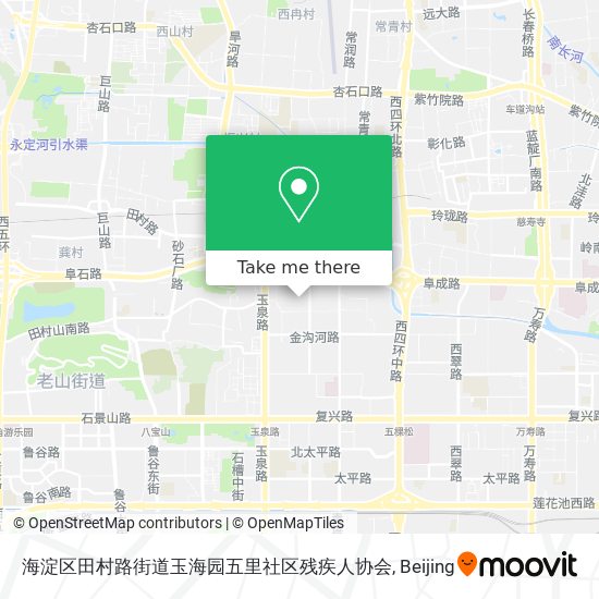 海淀区田村路街道玉海园五里社区残疾人协会 map