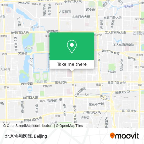 北京协和医院 map