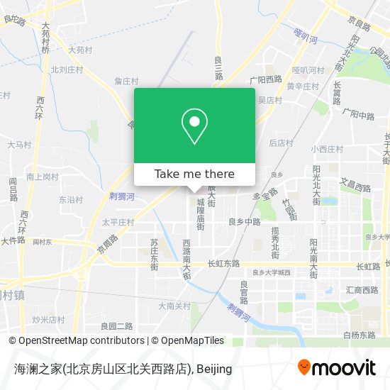 海澜之家(北京房山区北关西路店) map