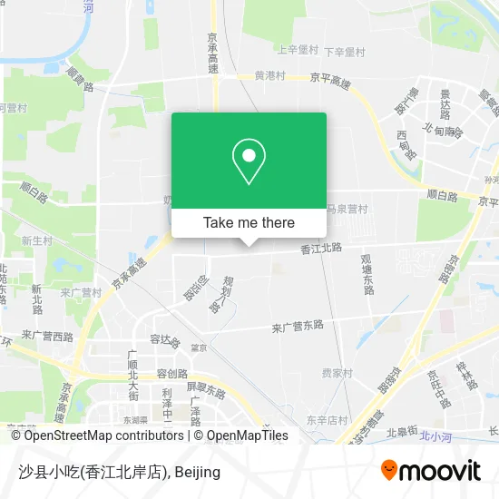沙县小吃(香江北岸店) map