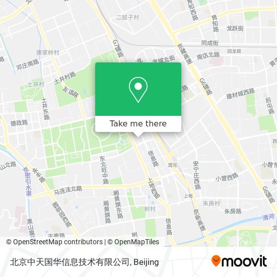 北京中天国华信息技术有限公司 map