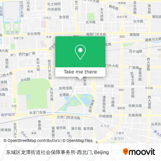 东城区龙潭街道社会保障事务所-西北门 map