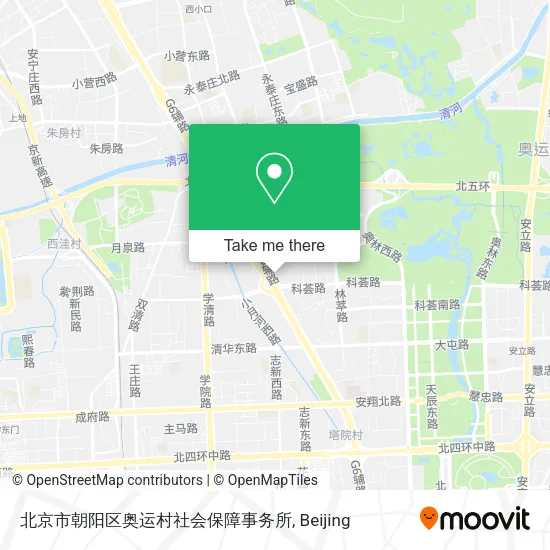 北京市朝阳区奥运村社会保障事务所 map