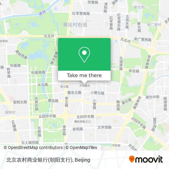 北京农村商业银行(朝阳支行) map