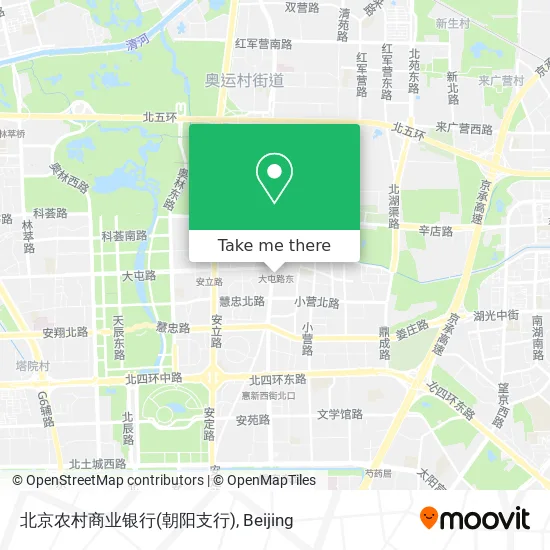 北京农村商业银行(朝阳支行) map