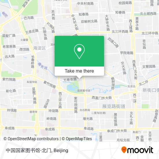 中国国家图书馆-北门 map