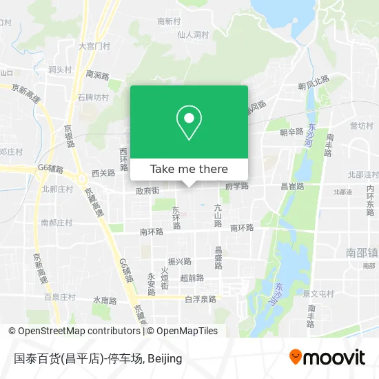 国泰百货(昌平店)-停车场 map