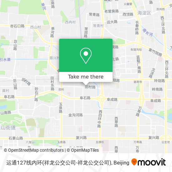 运通127线内环(祥龙公交公司-祥龙公交公司) map