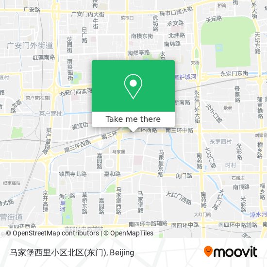 马家堡西里小区北区(东门) map