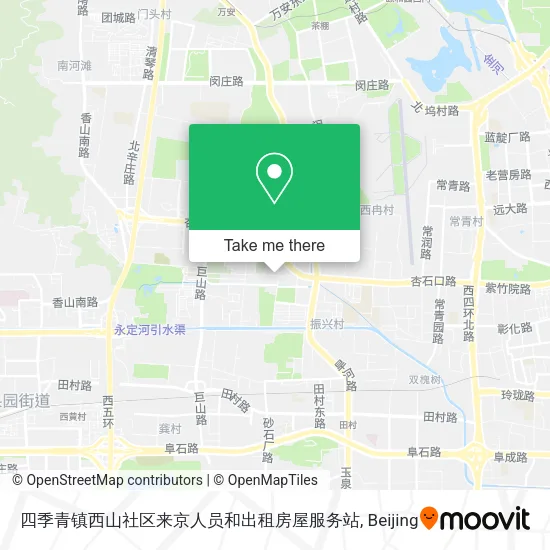 四季青镇西山社区来京人员和出租房屋服务站 map