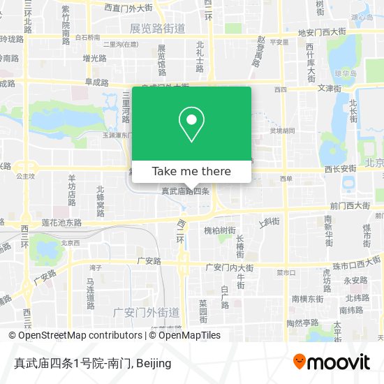 真武庙四条1号院-南门 map