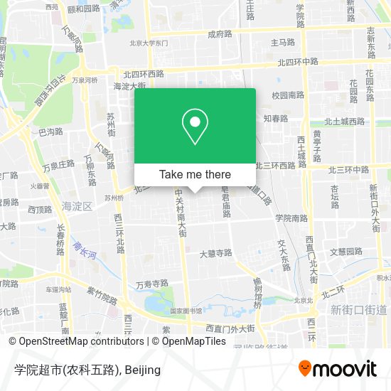 学院超市(农科五路) map