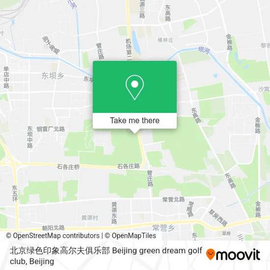 北京绿色印象高尔夫俱乐部 Beijing green dream golf club map