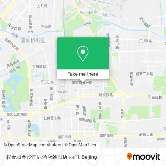 权金城金沙国际酒店朝阳店-西门 map