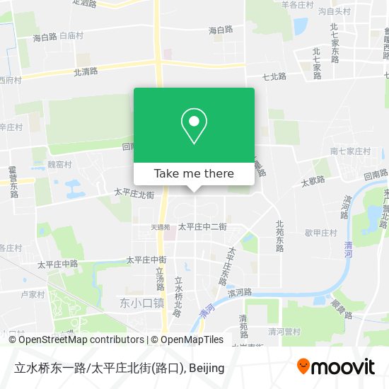 立水桥东一路/太平庄北街(路口) map