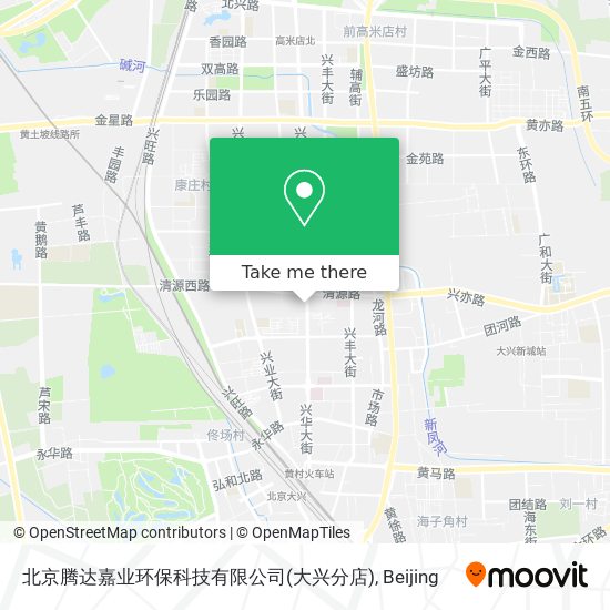 北京腾达嘉业环保科技有限公司(大兴分店) map