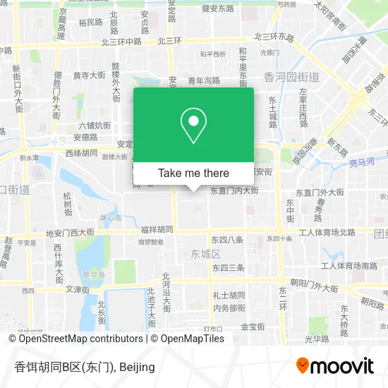 香饵胡同B区(东门) map