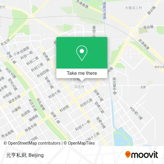 元亨私厨 map