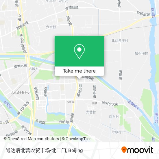 通达后北营农贸市场-北二门 map