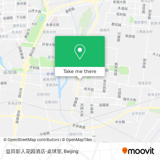 益田影人花园酒店-桌球室 map